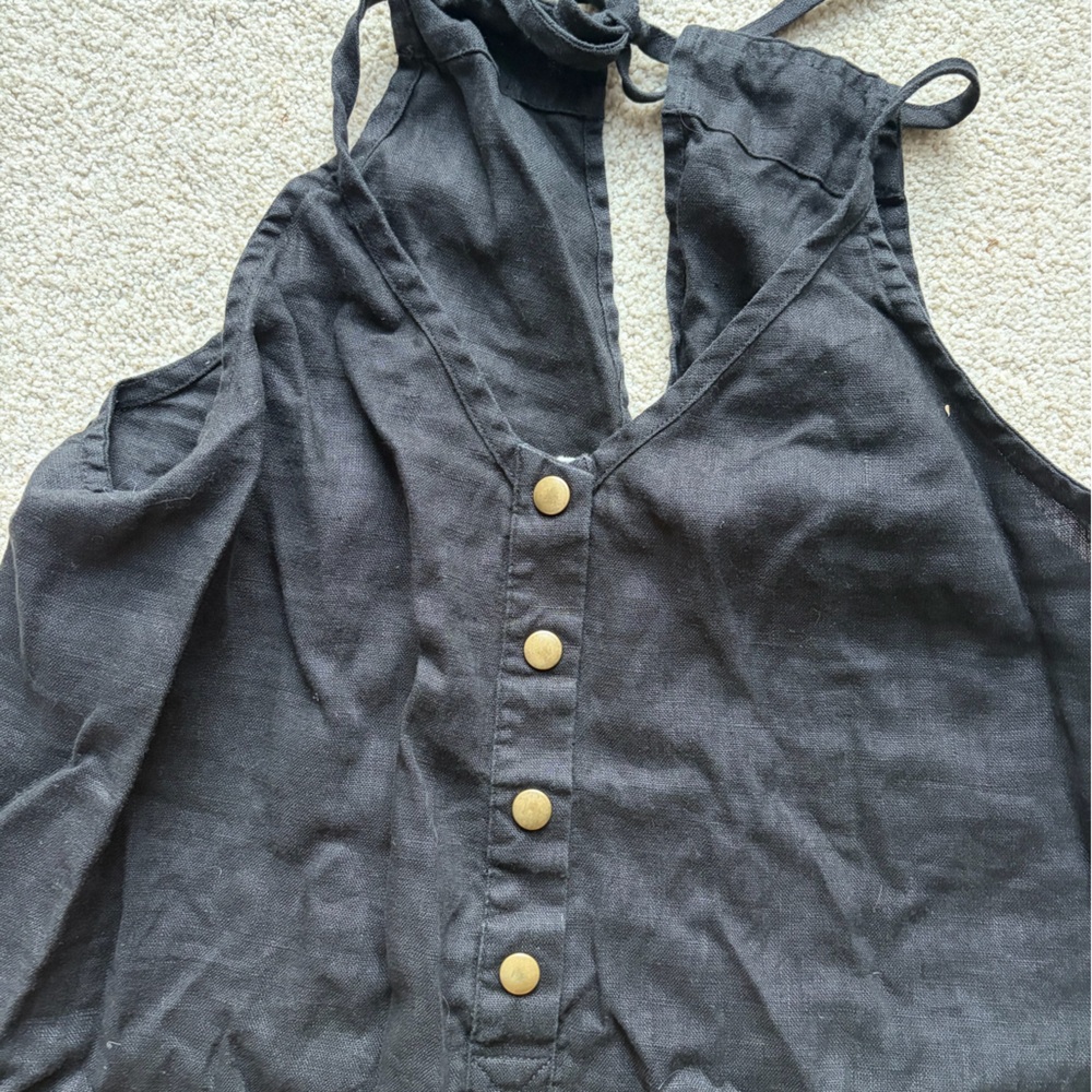 Not Perfect Linen custom Coco Romper - Picture 5 of 6